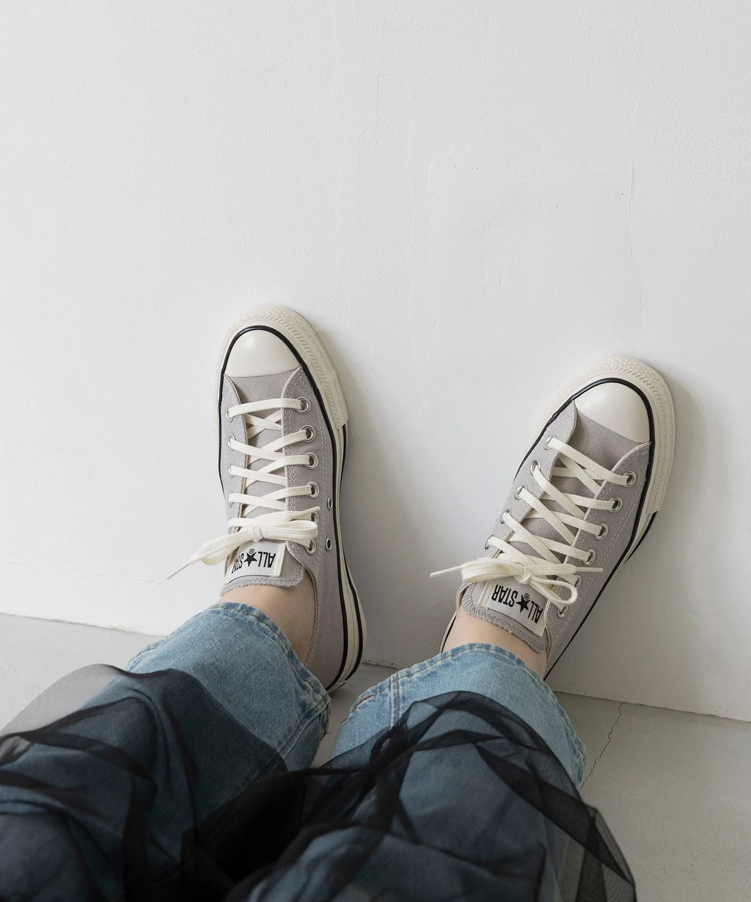 Унисекс кроссовки CONVERSE ALL STAR AGED низкие серые