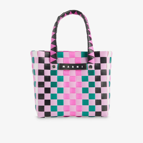 

Сумка-Корзина из микроткани Marni, розовый