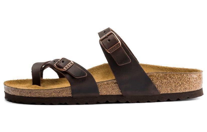 Mayari Oiled Leather Narrow Fit 'Habana' Женские Birkenstock, Коричневый