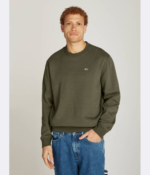 

Свитшот мужской Tommy Jeans однотонный, зеленый