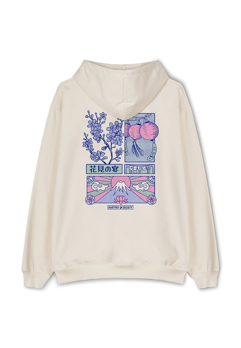 

Толстовка с капюшоном PINK TOKYO UNISEX Kaotiko, черный
