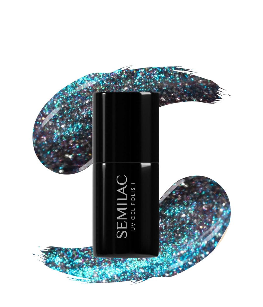 

Гель-лак для ногтей Semilac UV Colours UV Gel Polish, 828 Grey Holo, 7 ml