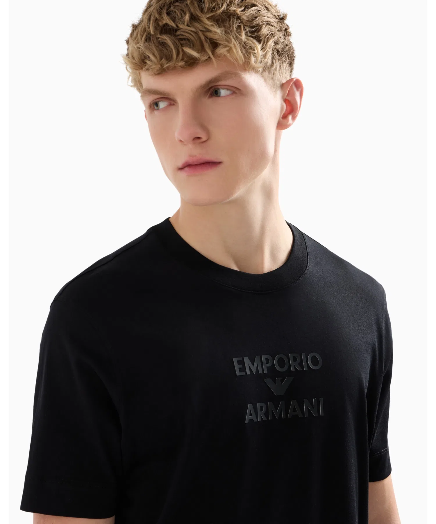 Мужская футболка EMPORIO ARMANI из хлопка с логотипом