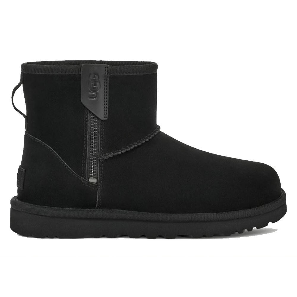 UGG Classic Mini Bailey 1151230-BLK Женские 5 Черные Замшевые Шерстяные Молниевые Сапоги KHD1928 — фото 2