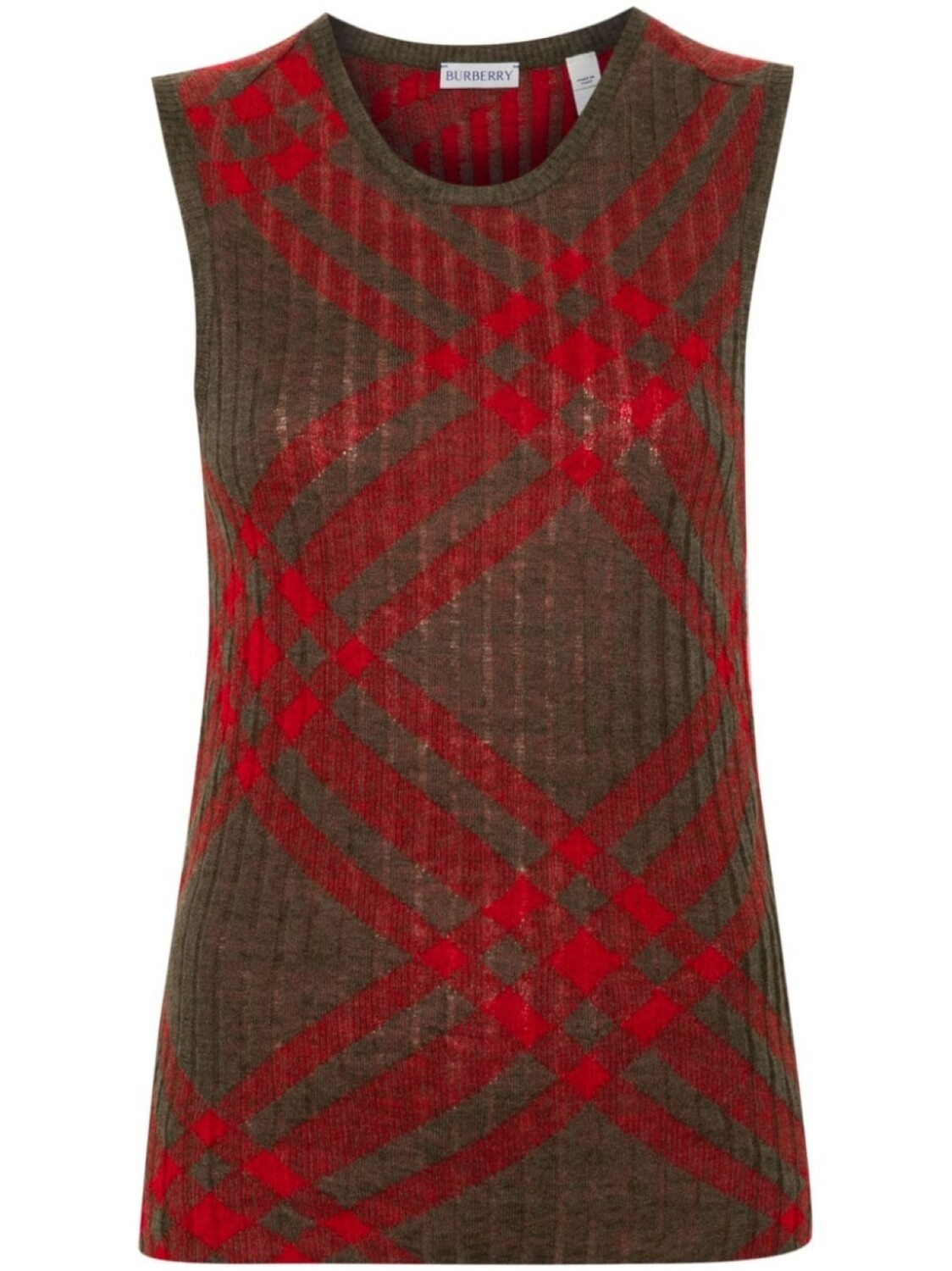 

Burberry верх в клетку, коричневый