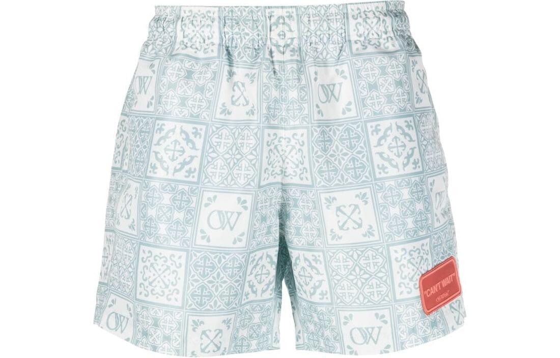 

Пляжные шорты мужские светло-голубые Off-White, светло-голубой
