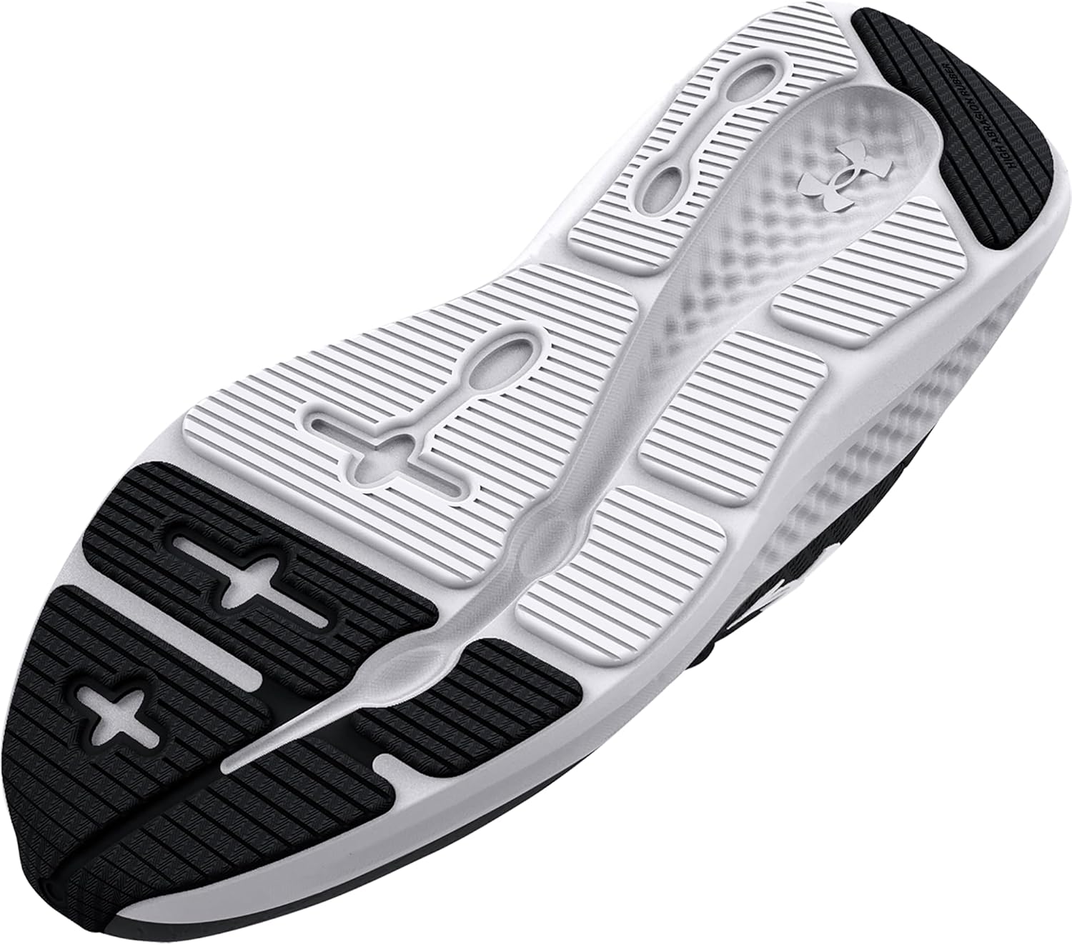 Кроссовки для детей школьного возраста Under Armour Charged Pursuit 3, белый/черный — фото 4
