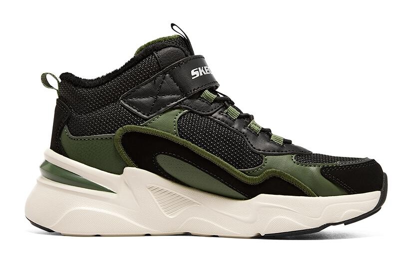 Кроссовки Bobs Kids Lifestyle GS Low-top Black/Green/White Skechers — фото 2