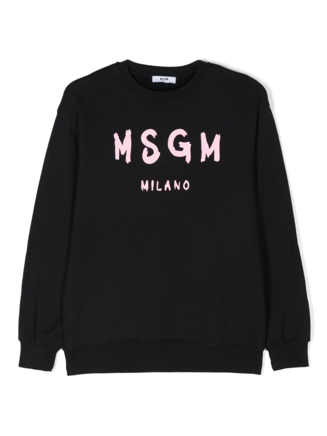 

MSGM Kids хлопковая толстовка с логотипом, черный