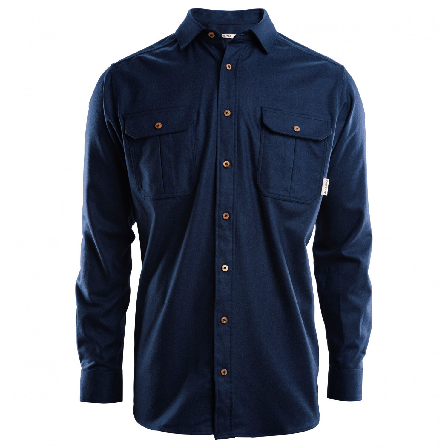 

Рубашка Aclima Leisurewool Reborn Woolshirt, цвет Navy Melange