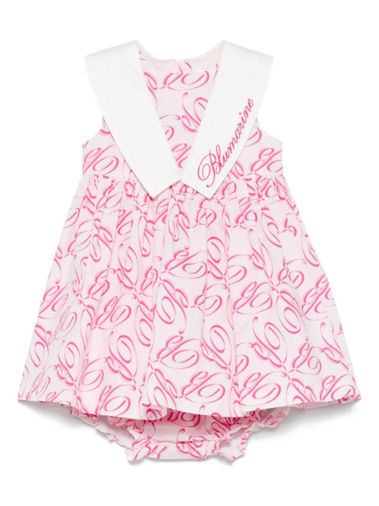 

Комплект из платья и брюк с графичным принтом Miss Blumarine, розовый