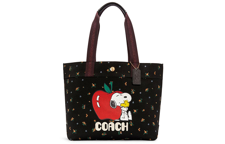 

COACH Сумка-шоппер Peanuts из холста с кожаными вставками