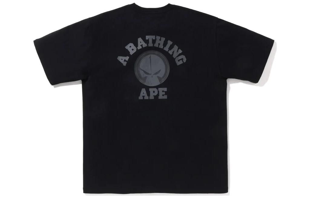 A BATHING APE Белая футболка BAPE x Neighborhood, Светло-зеленый — фото 4