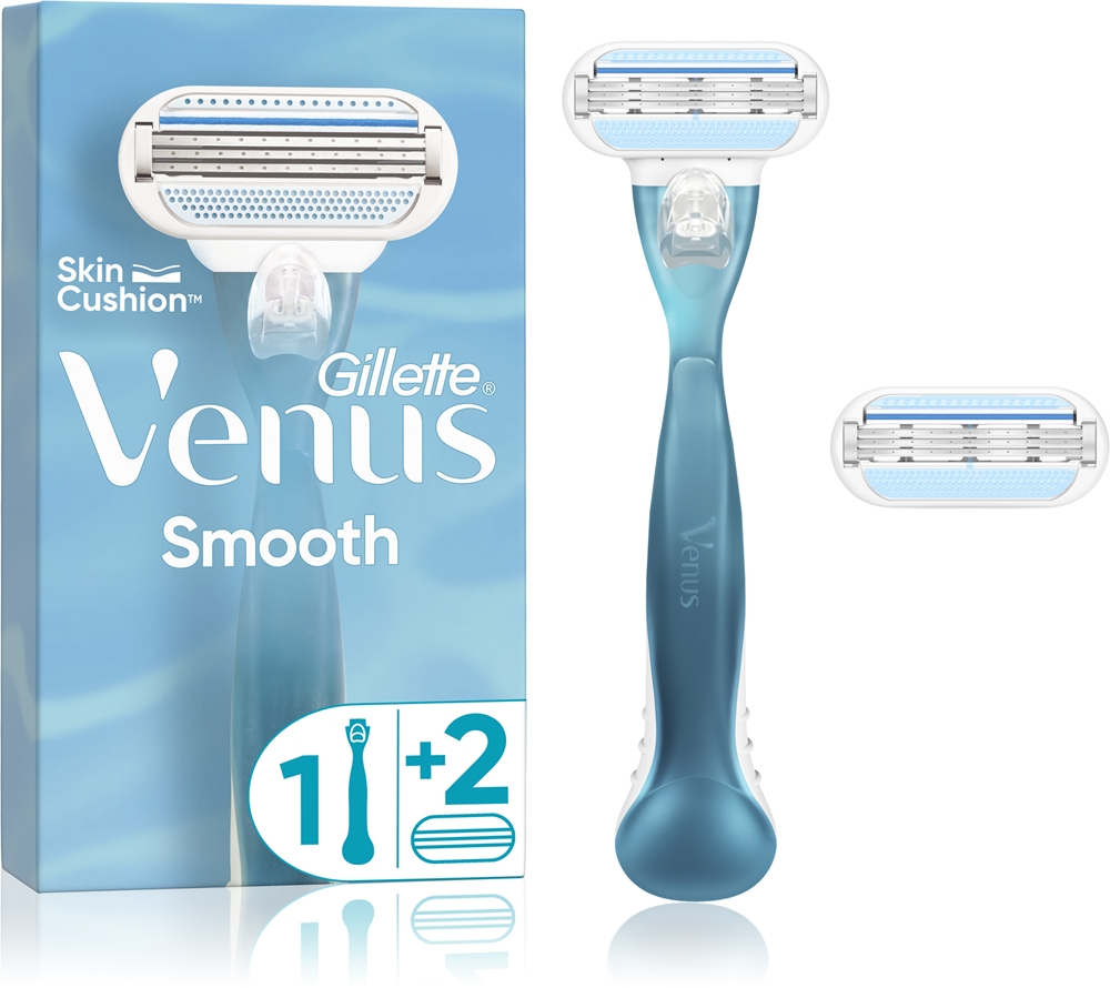 

Бритва Venus Smooth + 2 сменные головки Gillette, 1 шт