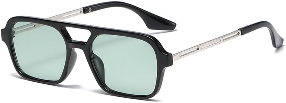 

Солнцезащитные очки с двойной перемычкой для женщин и мужчин, защита от ультрафиолета UV400, легкие, с прозрачным градиентом, для занятий спортом на открытом воздухе и путешествий UYPTK, Black Green