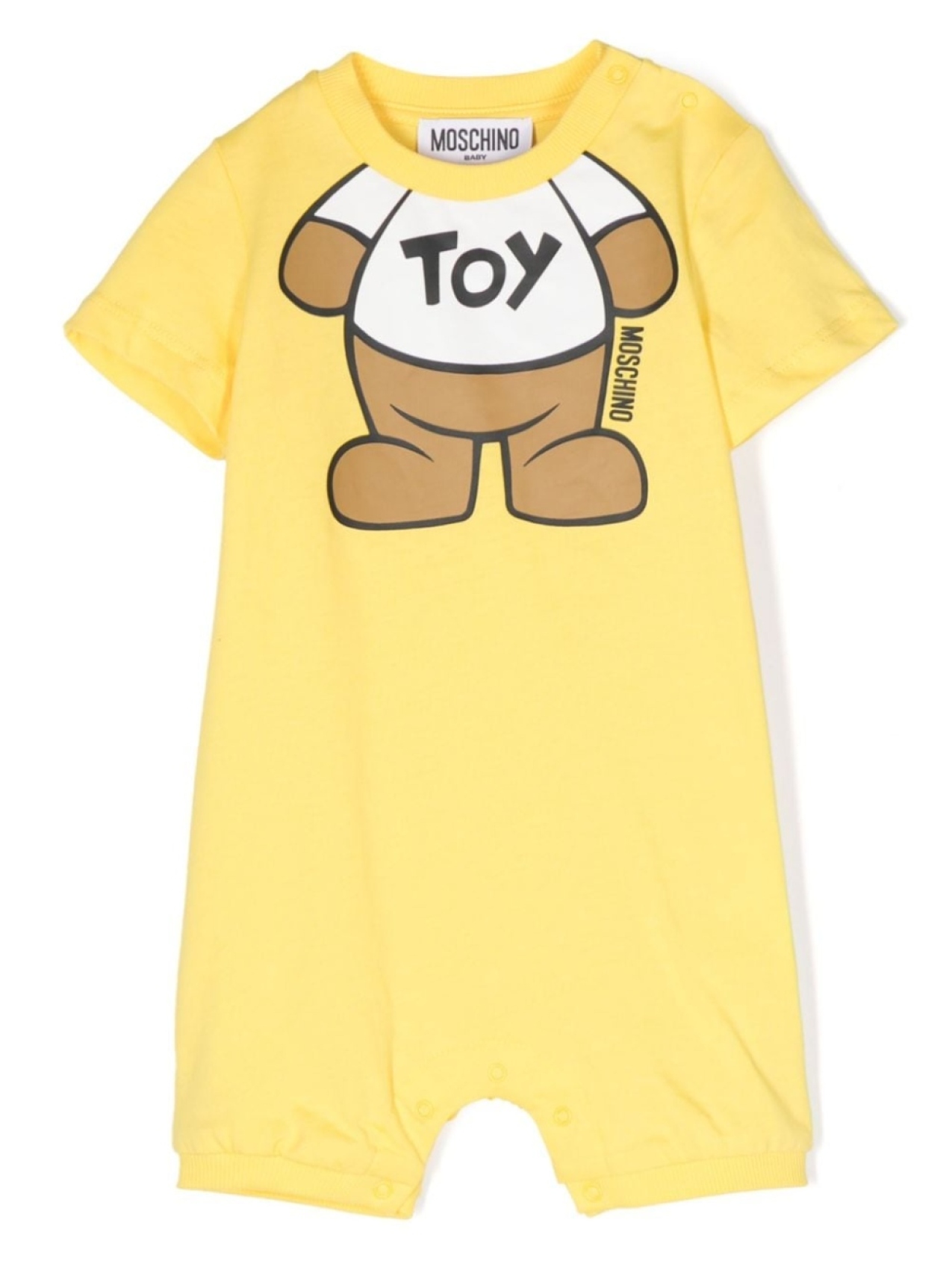 

Moschino Kids ромпер с принтом Teddy Bear, желтый