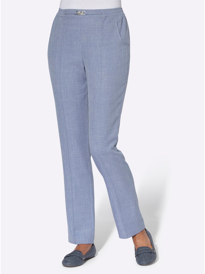 

Брюки-накидки цвета голубого меланжа WITT WEIDEN