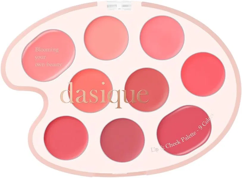 Палетка для губ и щек Dasique Mood Painting Lip & Cheek Palette 9 цветов 6 г коралловый