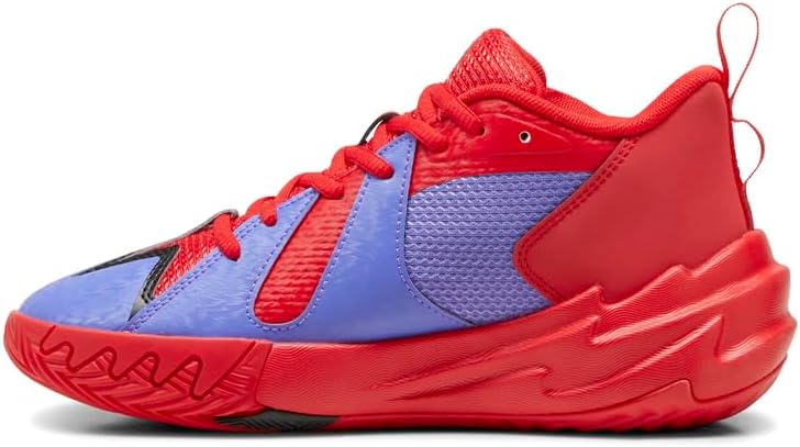 Детские кроссовки PUMA Kids Boys Scoot Zeros Pred на шнуровке - фиолетовые, красные — фото 3