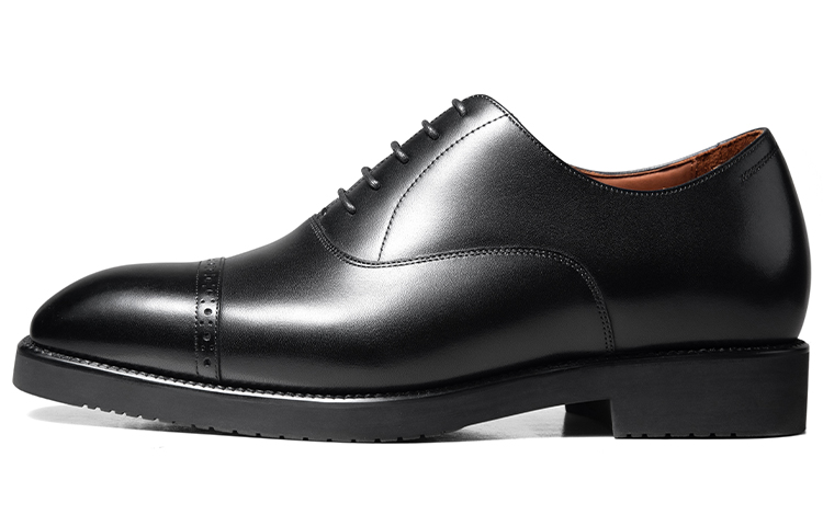 

Британские оксфорды броги повседневные туфли мужские Black Zuti, Black ZB111