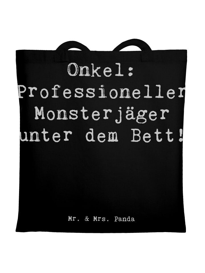 

Сумка для переноски Mr & Mrs Panda Onkel Monsterjäger, черный