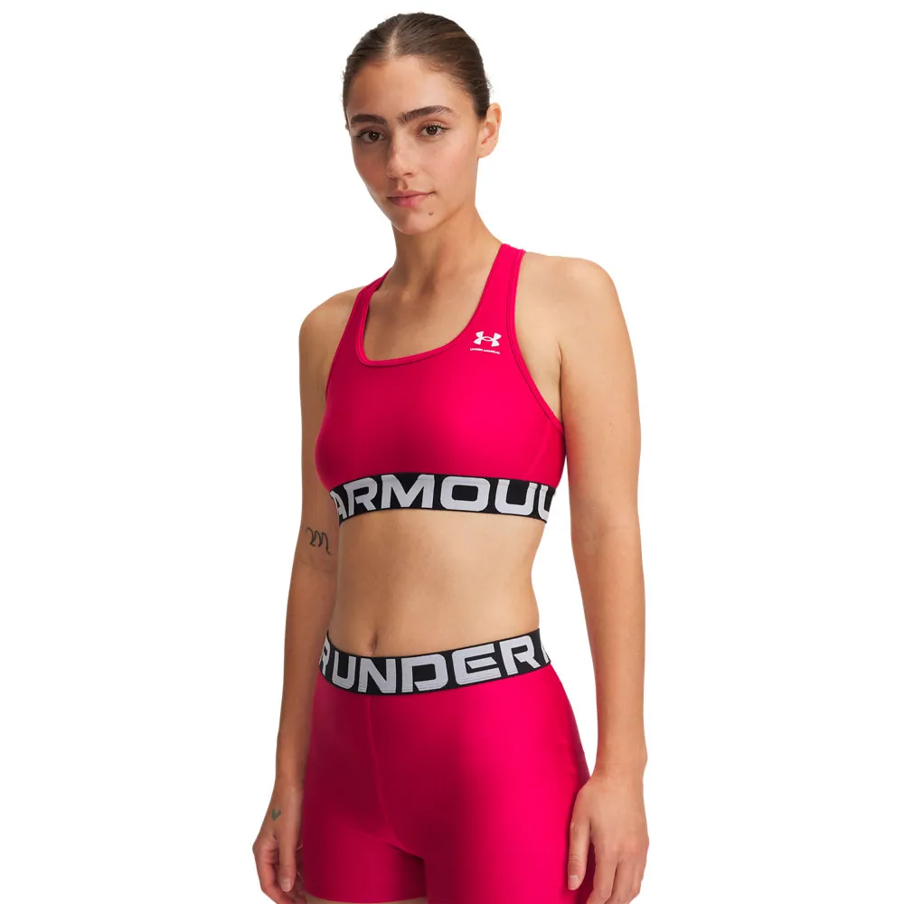 

Спортивный топ Under Armour HeatGear Branded medium support, розовый