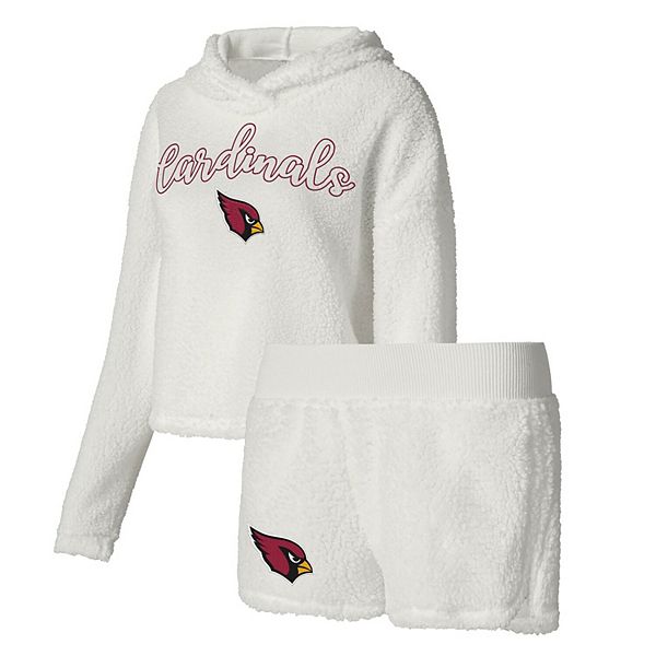 

Женский спортивный набор concepts белый arizona cardinals пушистый пуловер и шорты для сна Unbranded