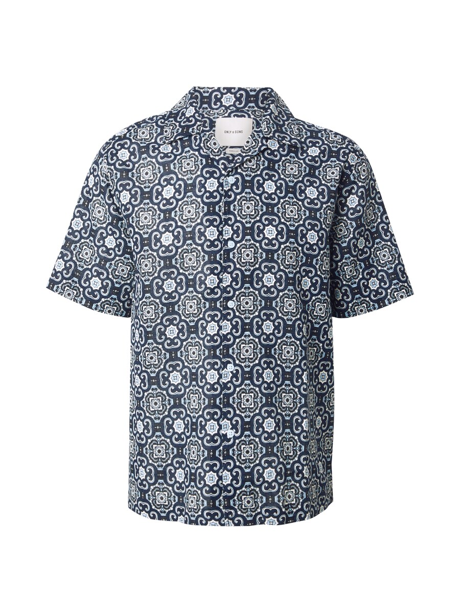 

Рубашка на пуговицах классического кроя Only & Sons ONSCAIDEN, темно-синий/светло-синий