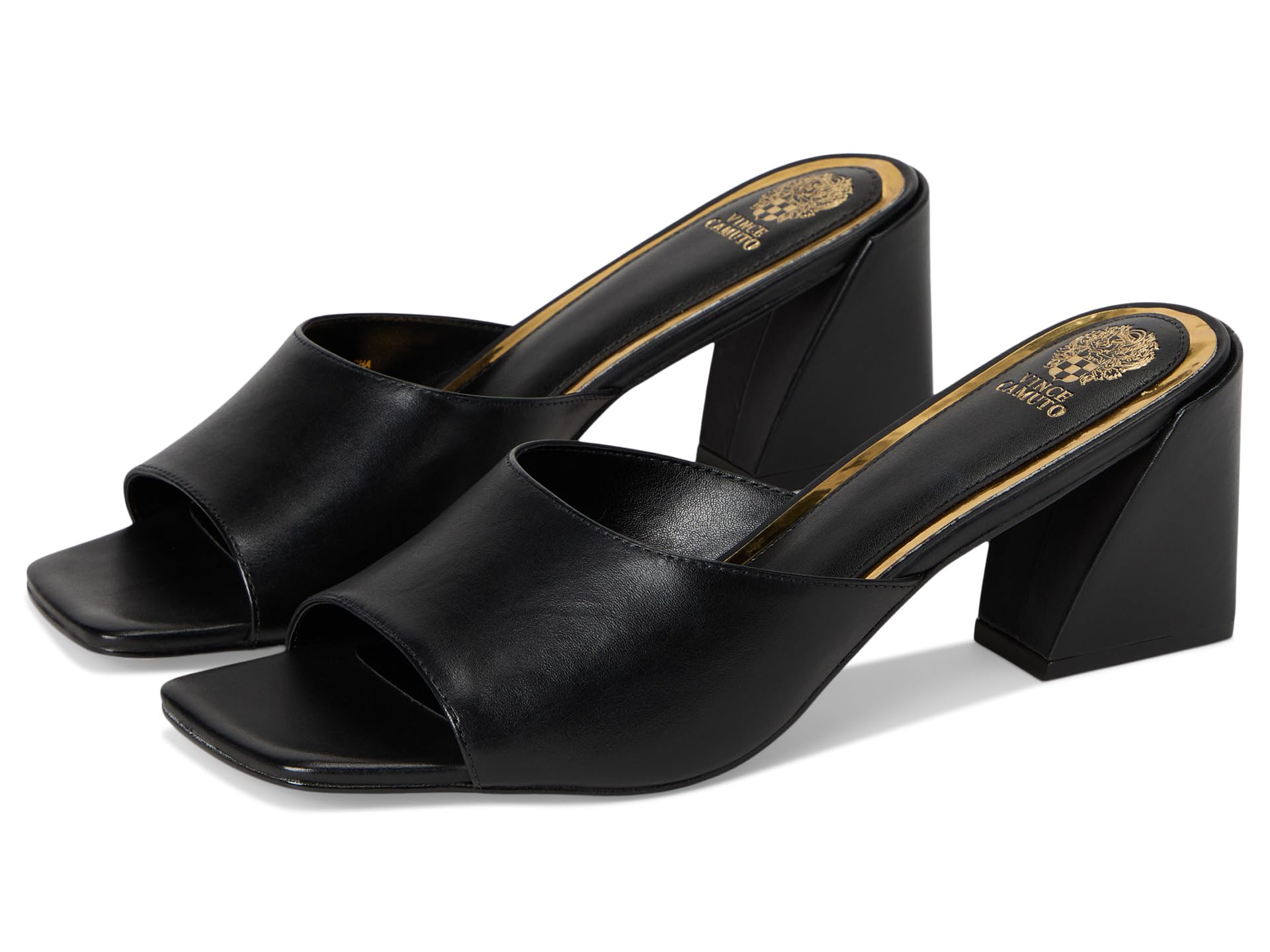 Сандалии Vince Camuto Sacha Block Heel Mule Sandal, черный