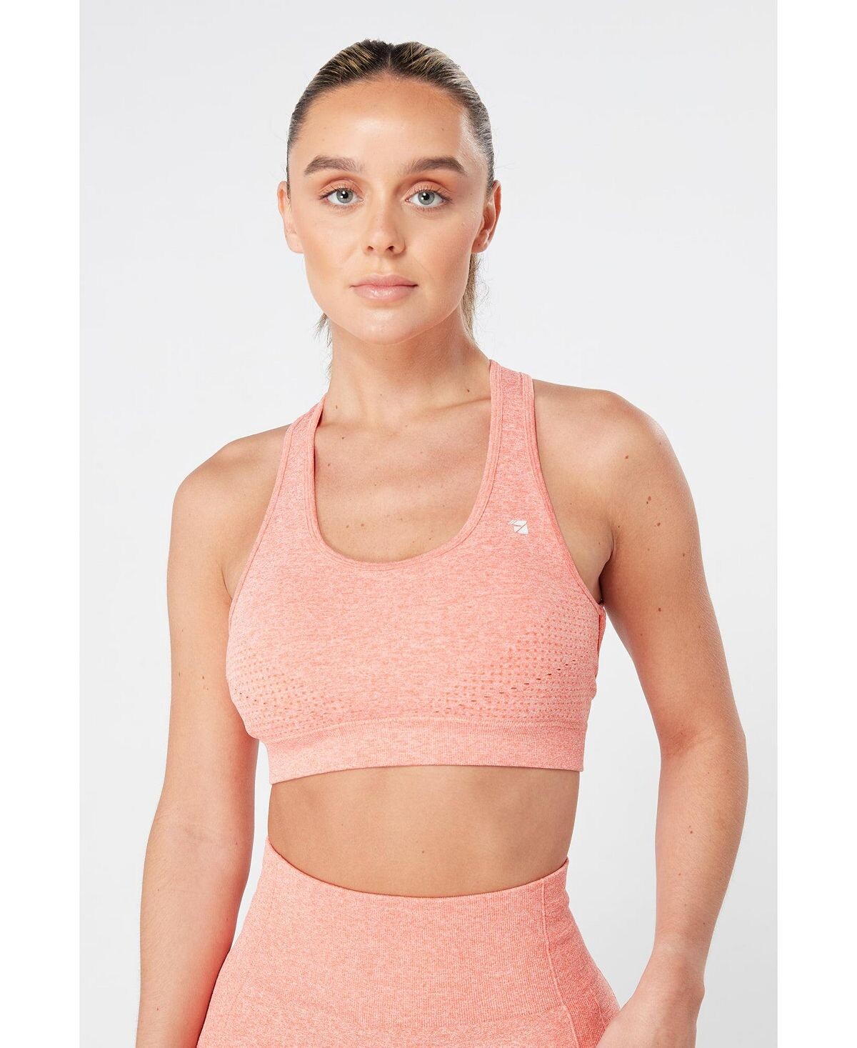 

Женский бесшовный спортивный бюстгальтер Marl с лазерной резкой Twill Active