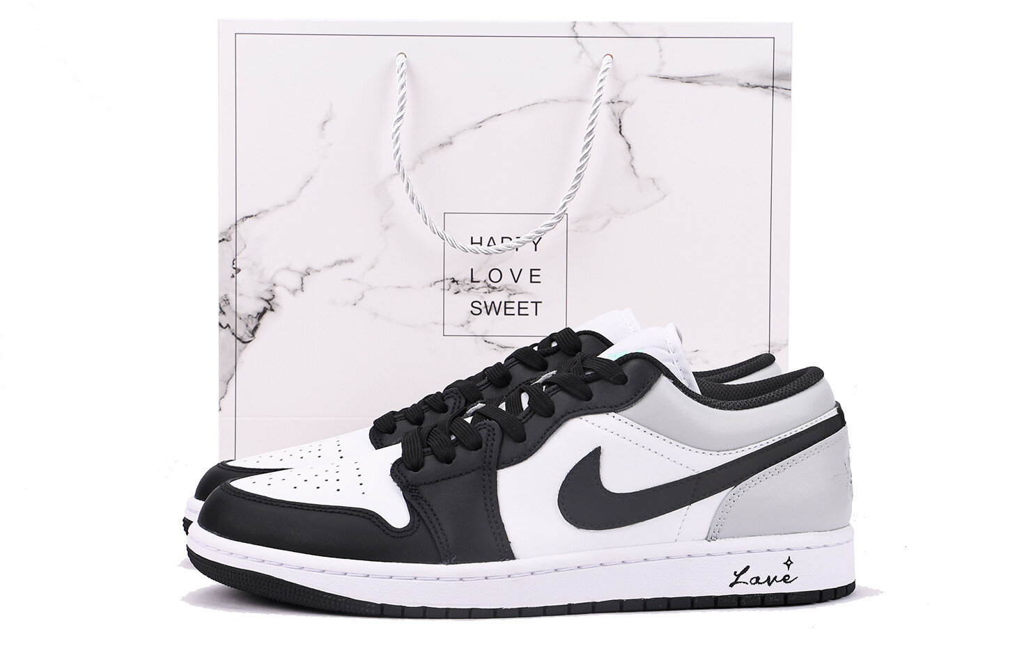 

Кроссовки Air Jordan 1 Vintage Basketball Shoes Men Low-top Dark Gray, черный