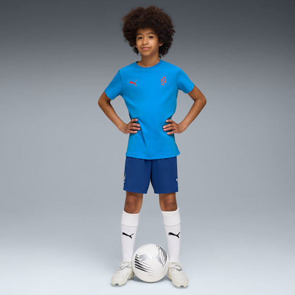 Футбольные шорты для больших детей Neymar Jr. Playmaker Puma, синий — фото 3