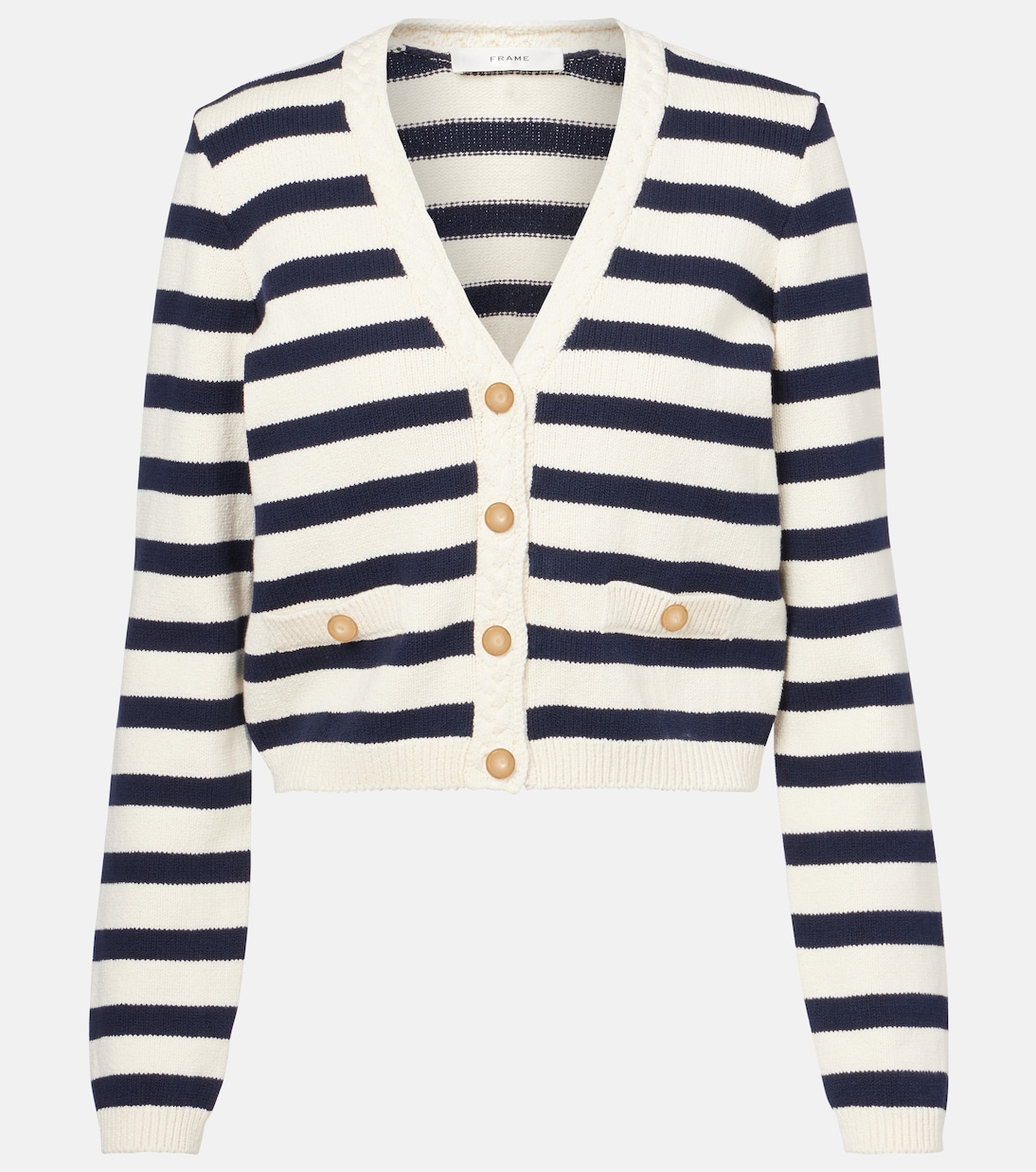 

Кардиган из хлопковой смеси в полоску Harbor Frame, Navy Multi