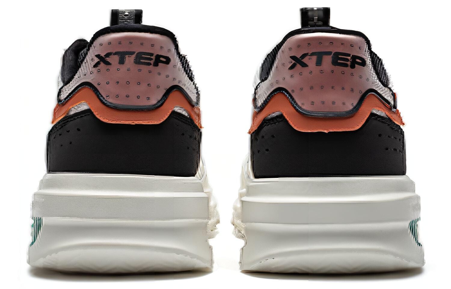 Кроссовки XTEP Casual Shoes Men Low-Top Canvas White Black — фото 4