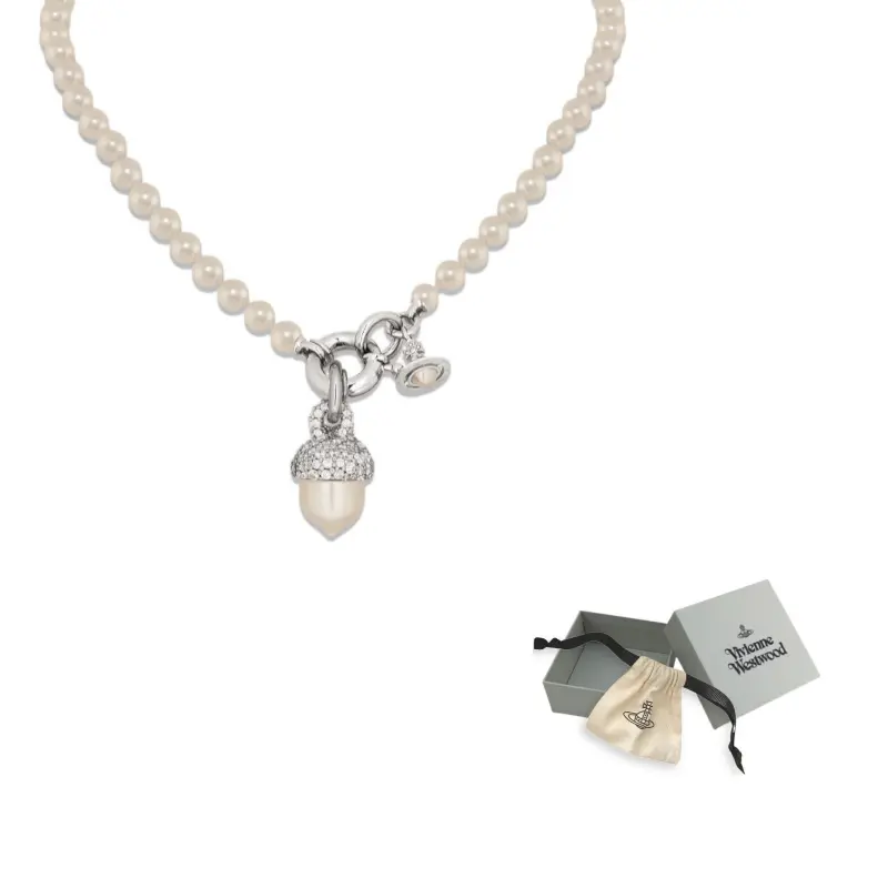 

Vivienne Westwood Латунные колье с кубическим цирконием, унисекс, серебро