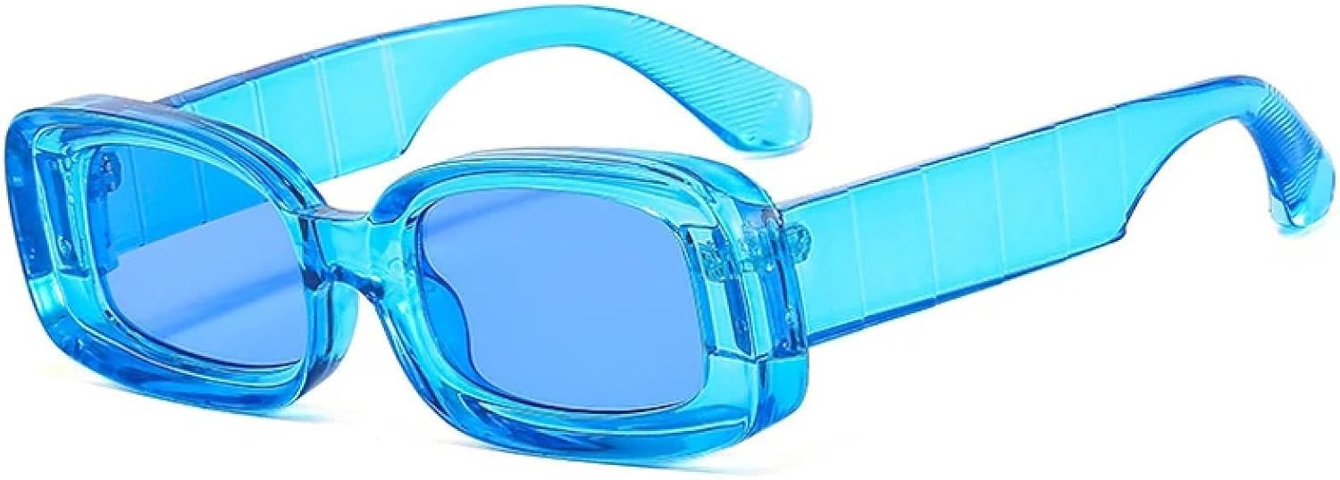 

Ретро женские солнцезащитные очки, модные цветные очки с защитой от УФ-излучения UV400, мужские прозрачные солнцезащитные очки с градиентным переходом SZVVBKK, Blue Blue