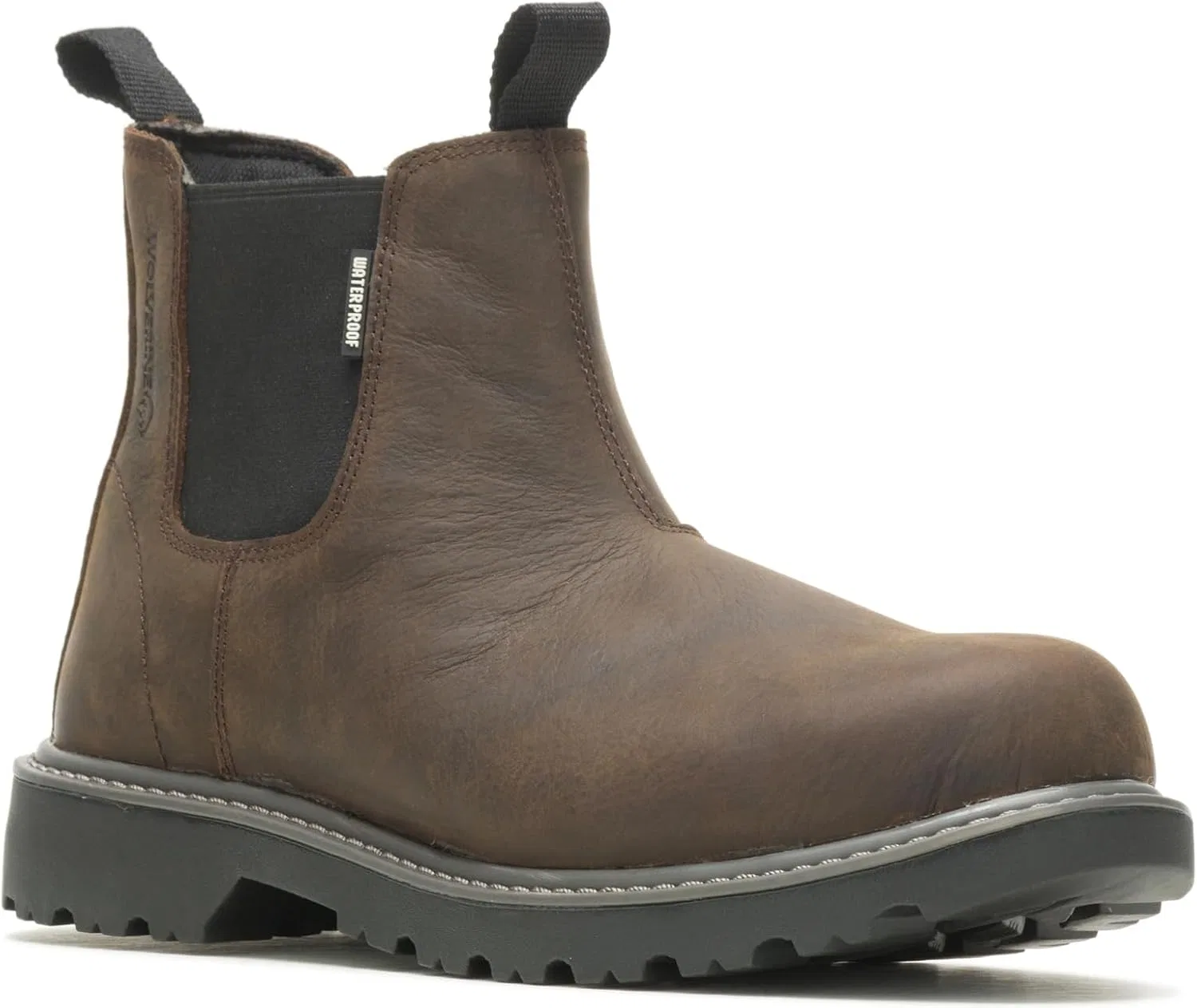 Мужские водонепроницаемые ботинки челси Wolverine Floorhand Romeo, Dark Brown — фото 2