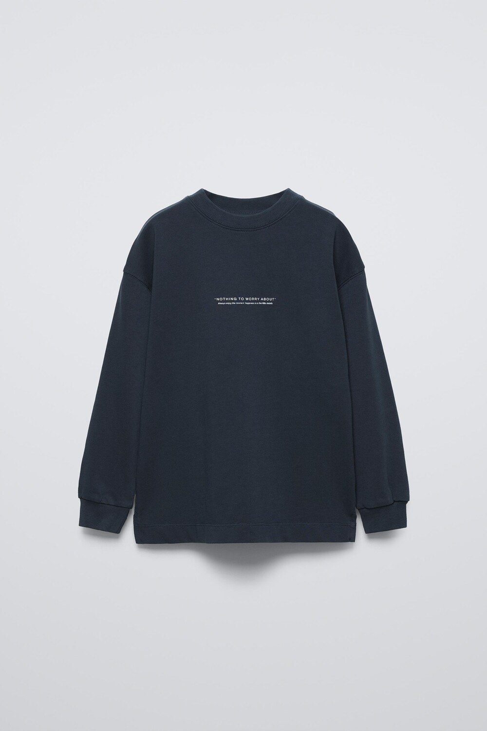 

Футболка с лозунгом ZARA, темно-синий