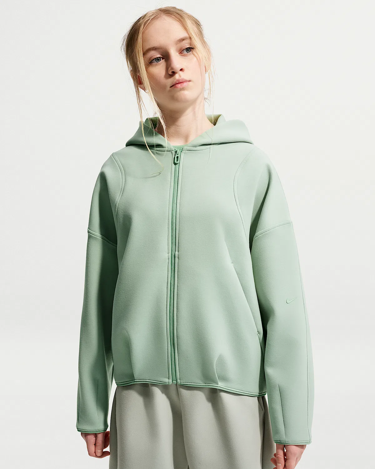 Детская термо-кофта Nike MAVN на молнии, Steam/Black/Steam