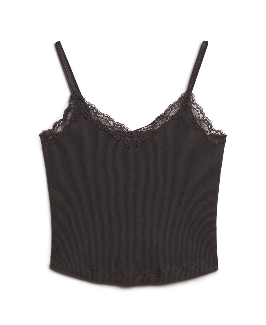 

Кружевной топ Superdry Top, черный