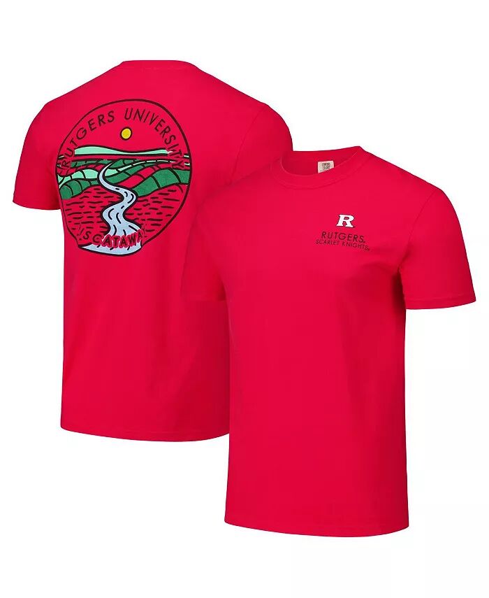 

Футболка Scarlet Rutgers Scarlet Knights Scenic Comfort Colors для мужчин и женщин Image One