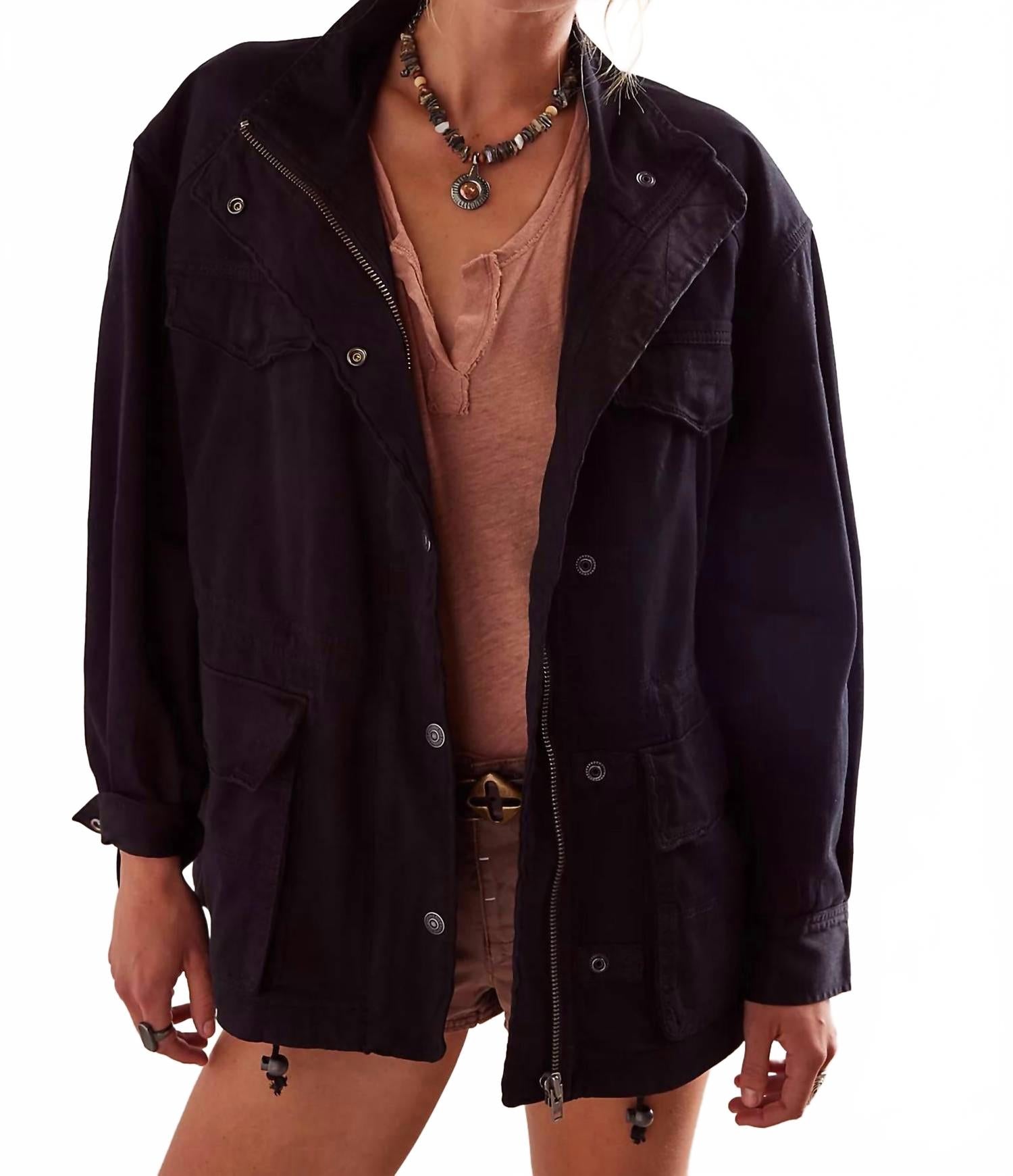 

Куртка Арья Утилит в черном цвете Free People, черный