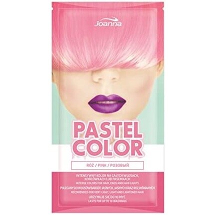 

Шампунь для волос Pastel Color без аммиака, 35 г, розовый, до 10 стирок, Joanna