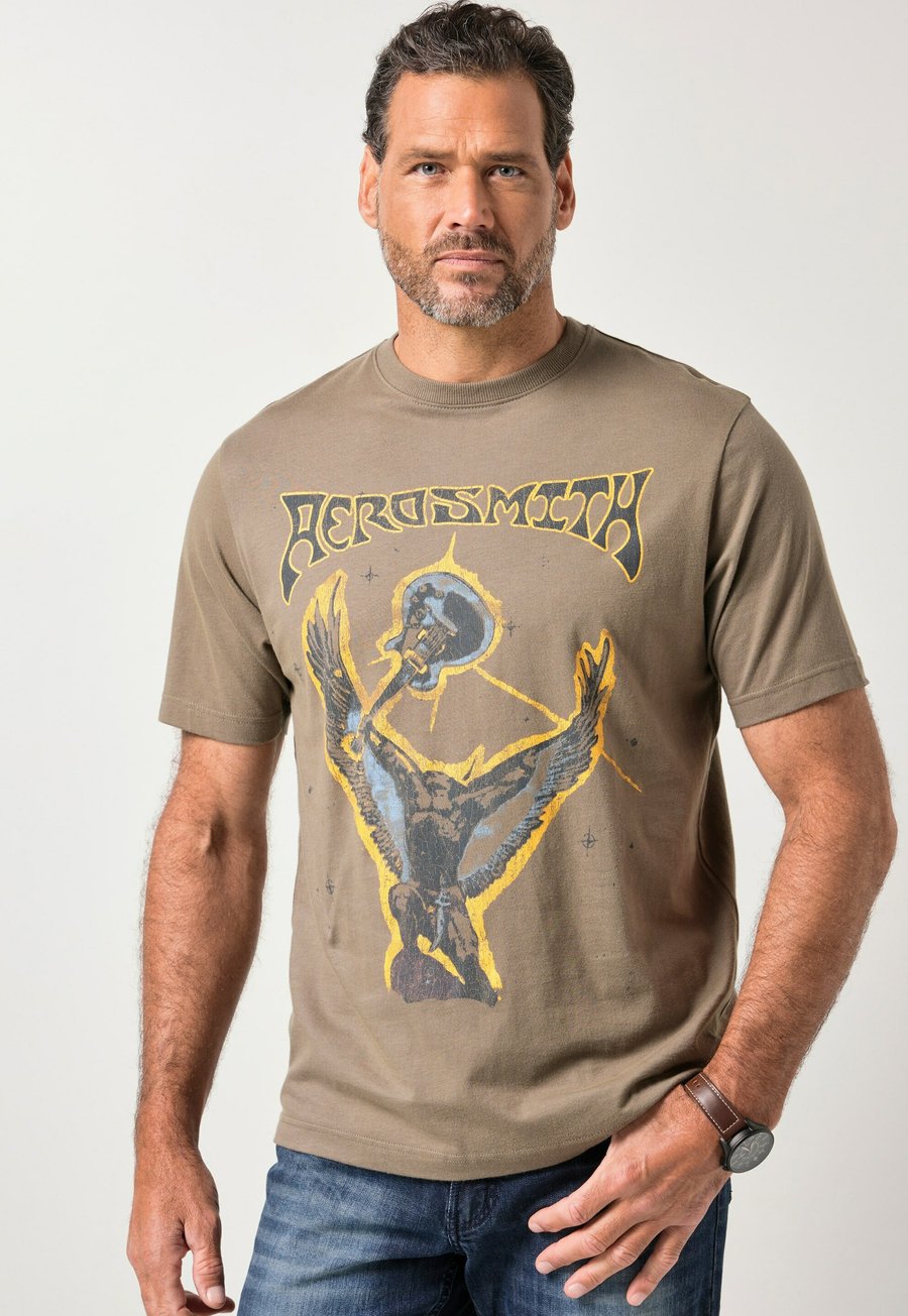 

Футболка JP1880 BAND AEROSMITH HALF SLEEVE, Dark Taupe/Taupe, Коричневый, Футболка JP1880 BAND AEROSMITH HALF SLEEVE, Dark Taupe/Taupe