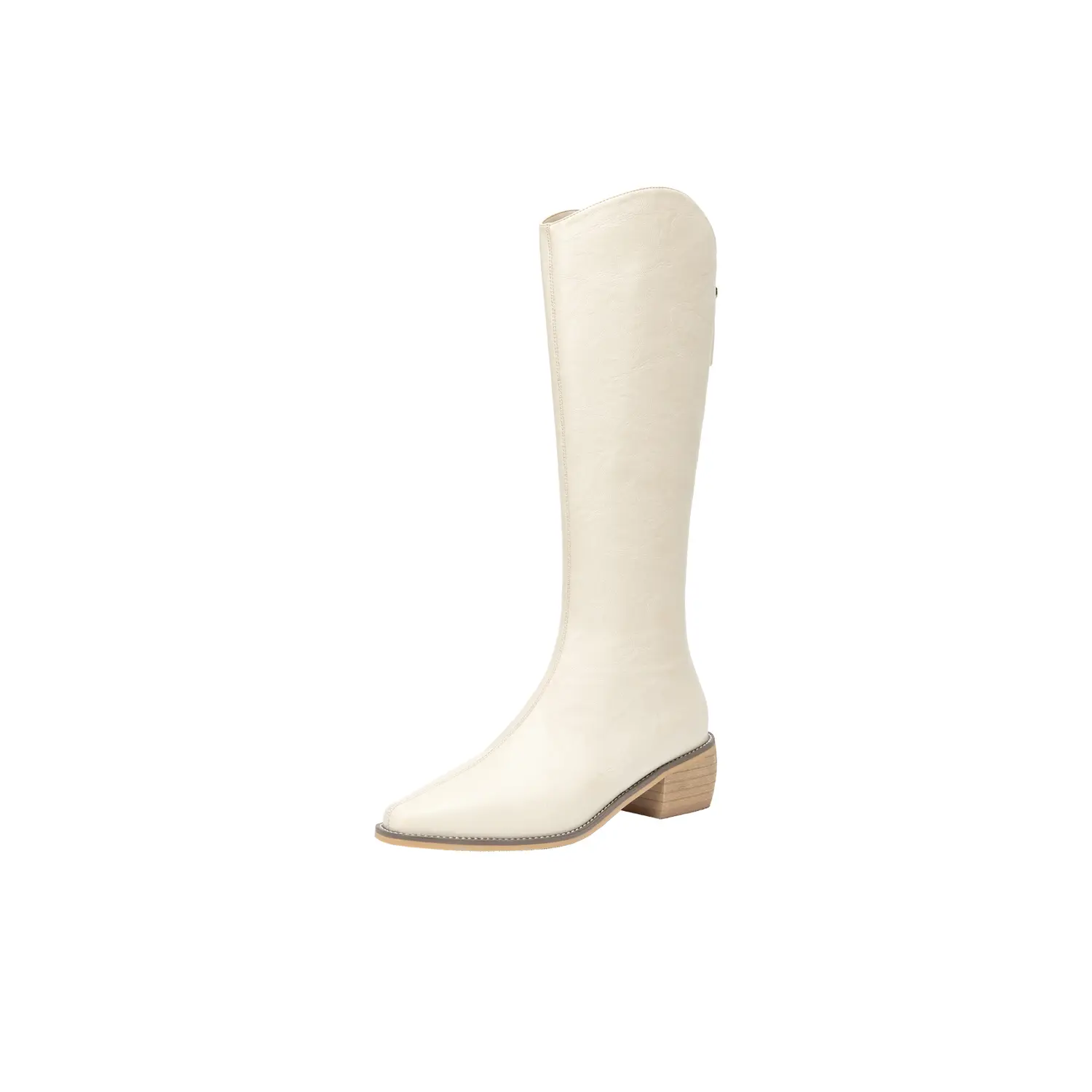 GUDIANFENGDU Ботильоны женские бежевые без утеплителя, цвет Beige (Unlined)