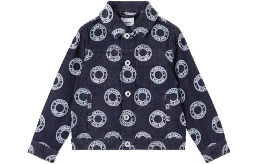

Детская джинсовая куртка Burberry, цвет Blue