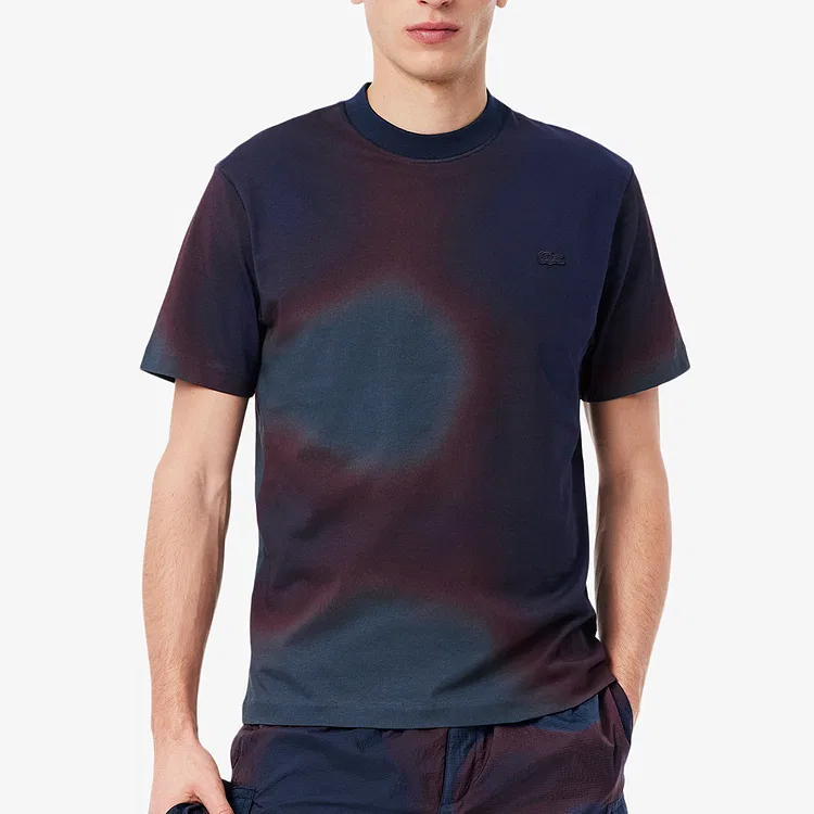 Футболка с принтом Ombré LACOSTE красный — фото 4