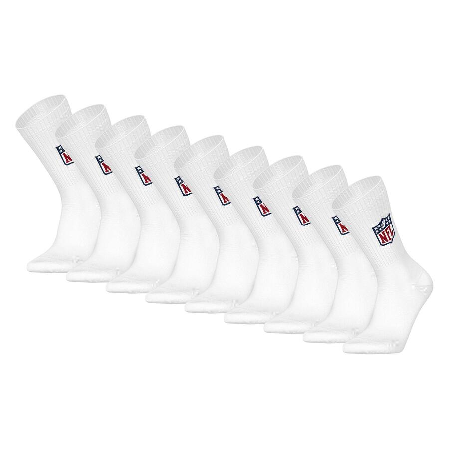 

Носки унисекс, 9 пар, эластичные, NFL SHIELD, 9 пар, носки Crew
