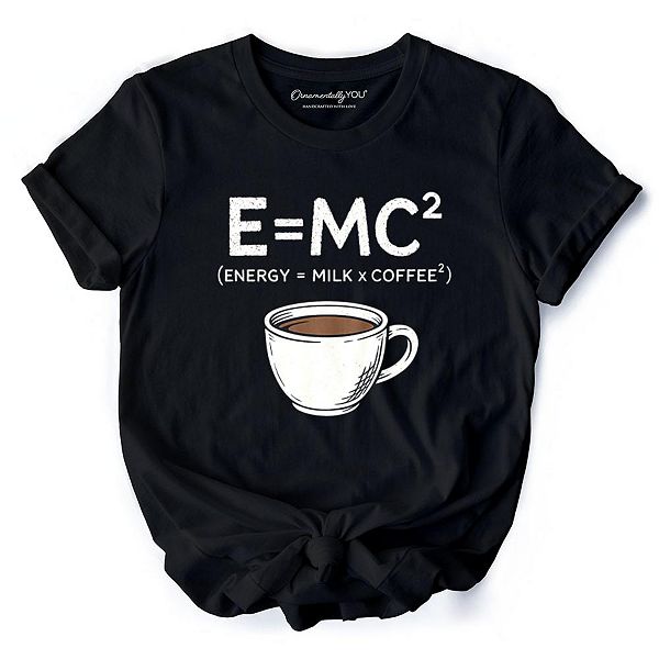 

Футболка Coffee equation e=mc2 для офисных работников Ornamentallyyou, Коричневый, Футболка Coffee equation e=mc2 для офисных работников Ornamentallyyou