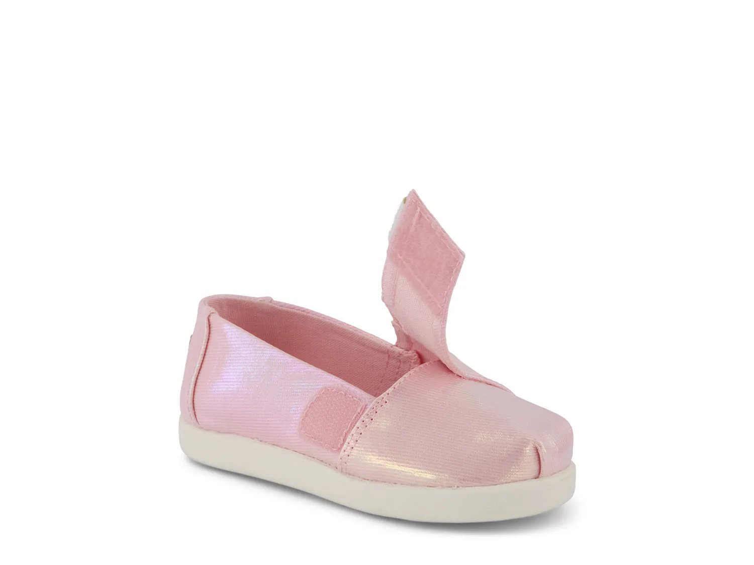 Слипоны TOMS Alpargata Slip-On Sneaker - Kids', Pink Iridescent — фото 2